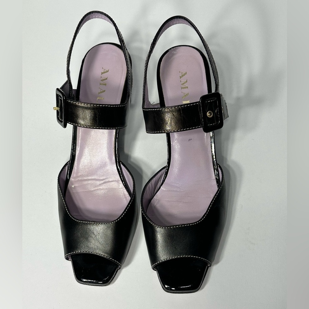 Black Women's Sandals Amalfi size 9N pre owned